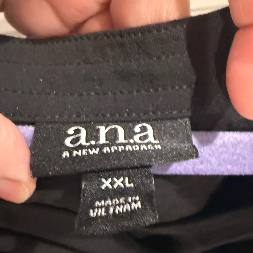 a.n.a Black Wrap Blouse - Picture 5 of 6